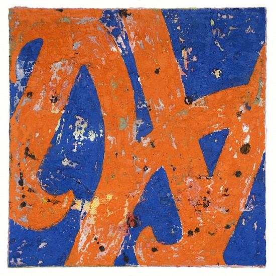 Rainer Gross, Mets, 2012
Oil and pigment on paper, 16 x 16 inches (41 x 41 cm)  / Framed: 19 x 19 inches (48 x 48 cm)