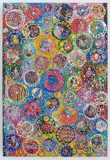 Nobu Fukui, Dancing, 2015
Beads and mixed media on canvas, 32 x 24 inches (81 x 61 cm)
