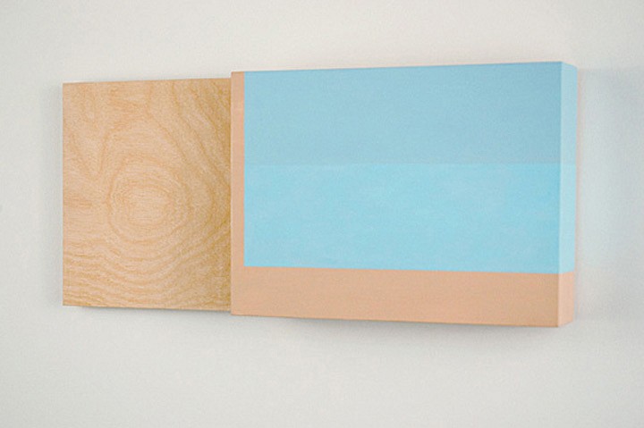 Kevin Finklea, Free Falling Divisions #2, 2008
Acrylic on plywood, 6.5 x 15.5 x 2.25 inches (16.5 x 39.5 x 6 cm)