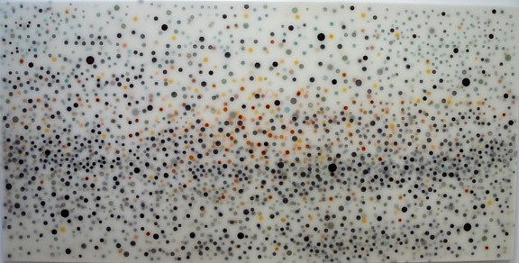 Heidi Van Wieren, Badlands, Sunset 00102, 2009
PVA, Elmer's glue and ink, 30 x 60 inches (77 x 153 cm)
