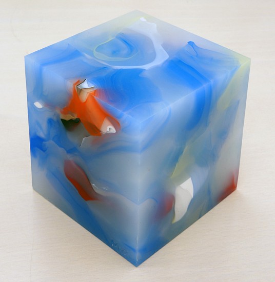 Matthias van Arkel, Mini-Cube 13-20-4, 2013
Dyed platinum silicone rubber, 4 x 4 x 4 inches (10 x 10 x 10 cm)