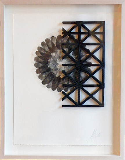 Charles Spurrier, Untitled, 2011
Tape, pigment, plastic on paper, 15 x 11 inches (38 x 28 cm)