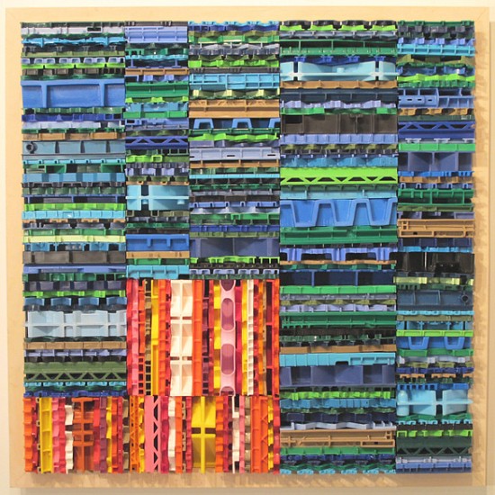 Charles Spurrier, Liable Misuse, 2011
Plastic, wood, wire, 36 x 36 x 3 (91 x 91 x7 cm)