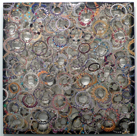 Charles Spurrier, Pigvision, 2001
Tape, paper photographs, steel, 48 x 48 inches (122 x 122 cm)