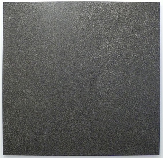 Tad Mike, Tatra Mountains, Zakopane Poland:  Stones of Miroslaw Baca I, December 7, 2011 - January 9, 2012, 2012
Walnut ink and Swiss varnish on artfix Belgian linen, 69 x 67 inches (175 cm x 170 cm)
