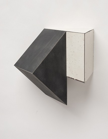 Ted Larsen, Exit Angle, 2014
Salvage Steel, Marine-grade Plywood, Silicone, Vulcanized Rubber, Chemicals, Hardware, 7 x 8 x 5 inches (18 x 20 x 13 cm)
Sold