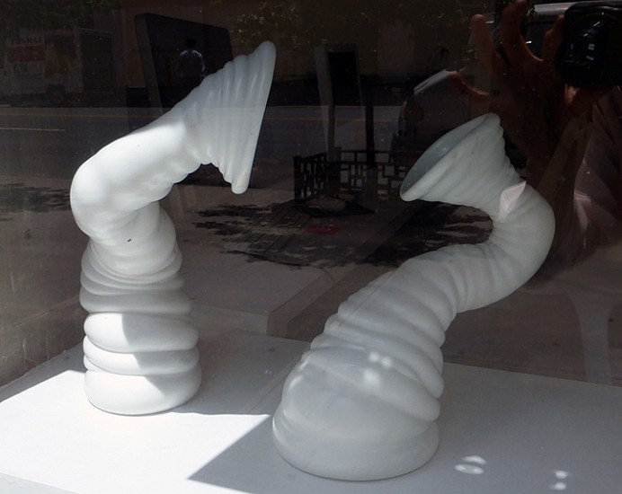 Venske &amp; Spänle, Myzot Cervy I & II, 2012
Carrara marble, polished, 17 x 13.5 x 6 inches (43 x 34 x 14 cm)