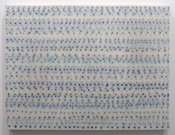 Heidi Van Wieren, Untitled (Blue Rows 00727), 2015
PVA, Elmer's glue and ink, 36 x 48 inches (91.5 x 123 cm)
Sold
