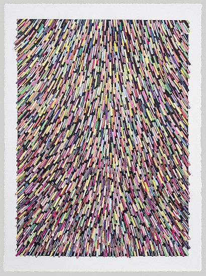 Omar Chacon, Ensayo Espacial, 2015
Acrylic on paper, 30 x 22.5 inches (76.5 x 57 cm)
Sold