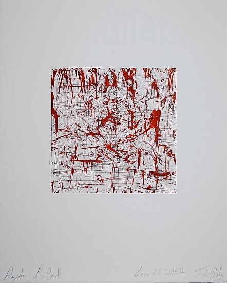 Tad Mike, Ropki, Poland June 26, 2016 II, 2016
Watercolor and Walnut ink with chine-colle on BFK rives paper, 18 x 22.25 inches (45.7 x 56.5 cm)