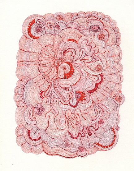 Miki Lee, Drawing #13, 2016
Ink on paper, 11 x 14 inches (27.9 x 25.6 cm)