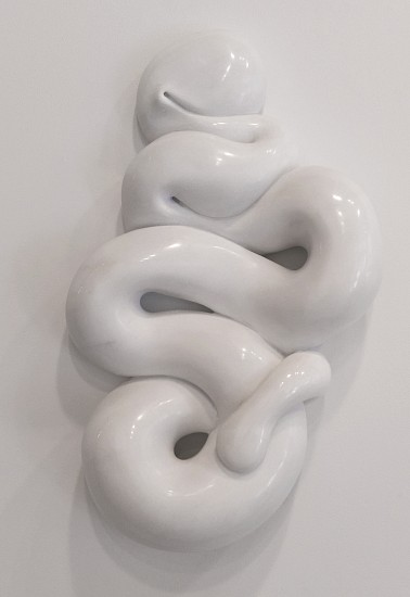 Venske &amp; Spänle, Geringel, 2017
Polished Lasa marble, 5 x 24 x 11 inches (12 x 60 x 28 cm)