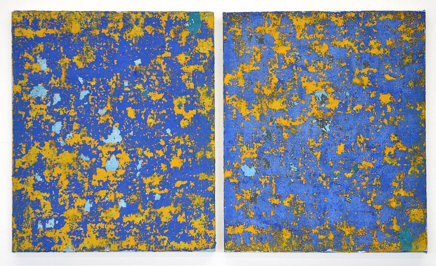 Rainer Gross, Armstrong Twins, 2018
oil and pigment on canvas
24 x 20 inches (61 x 51 cm) each | 24 x 41 inches (61 x 104 cm) total