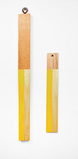 Kevin Finklea, Spring for Raoul De Keyser #5, 2018
Acrylic on ash
28 x 2.75 x 1.5 in (71 x 7 x 4 cm)

Acrylic on birch veneer plywood
16.75  x 2.375 x 0.5 in (42.5 x 6 x 1.2 cm)