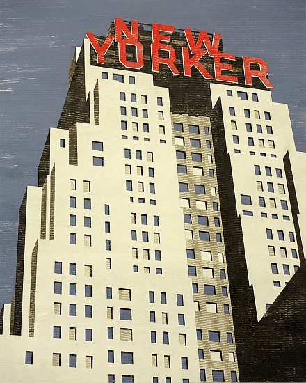 William Steiger, New Yorker, 2020
Collage of cut paper, gouache and glue mounted on panel, 20 x 16 inches