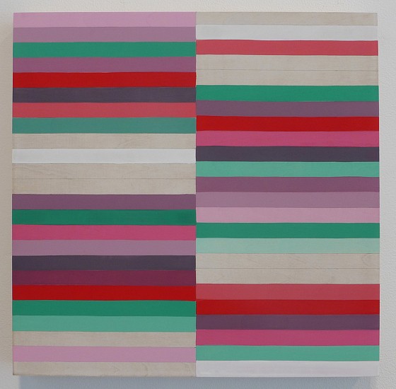 Cheonae Kim, Rhapsody on the Theme of Spring 2, 2021
Flashe on wood, 12 x 12 inches (30.5 x 30.5 cm)