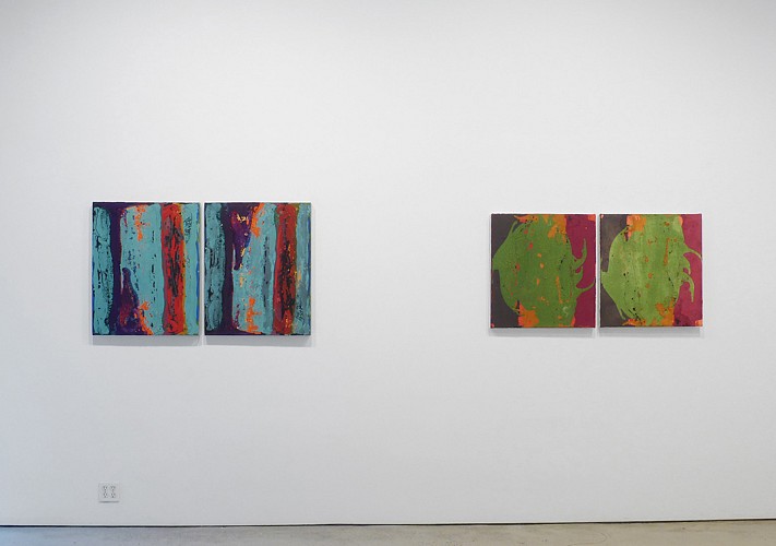 Rainer Gross - TWINS Paintings - Installation View