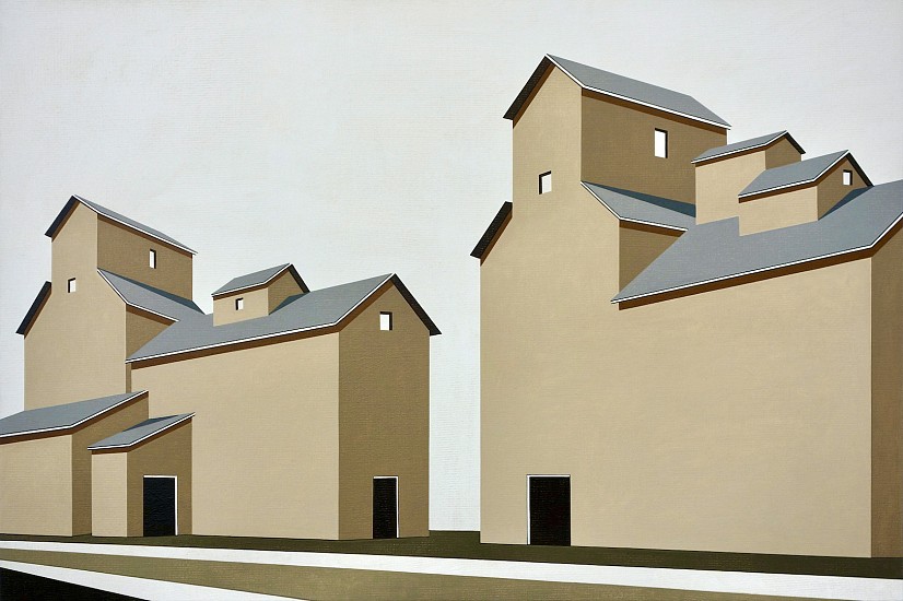 William Steiger, Grain Elevator , 2023
Oil on linen, 30 x 45 in. (76 x 115 cm)