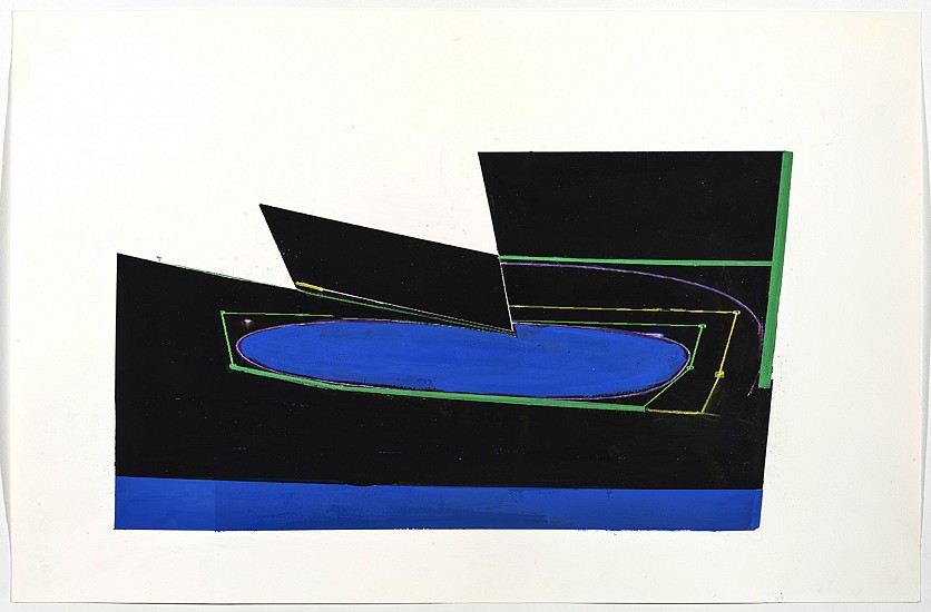 Esther Podemski, Diagram of a Galen, 2024
Gouache, flashe on paper, 13 x 20 in